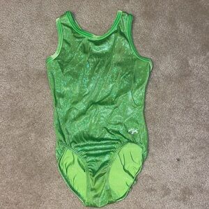 GK NEON GREEN SHIMMERING LEOTARD!Size: Medium!